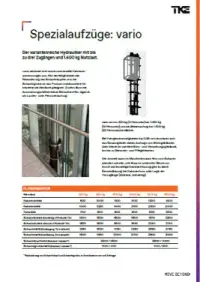 vario, der variantenreiche Hydraulik-Aufzug mit bis zu drei Zugängen