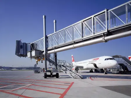Passenger Boarding Bridges at the Swiss Airport
